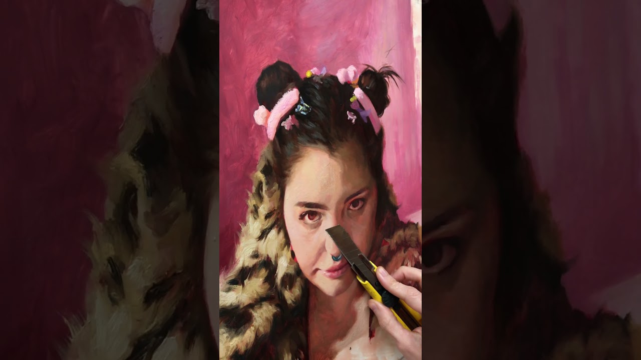 Mi retrato fav 💖 #arte #art #oilpainting #retrato