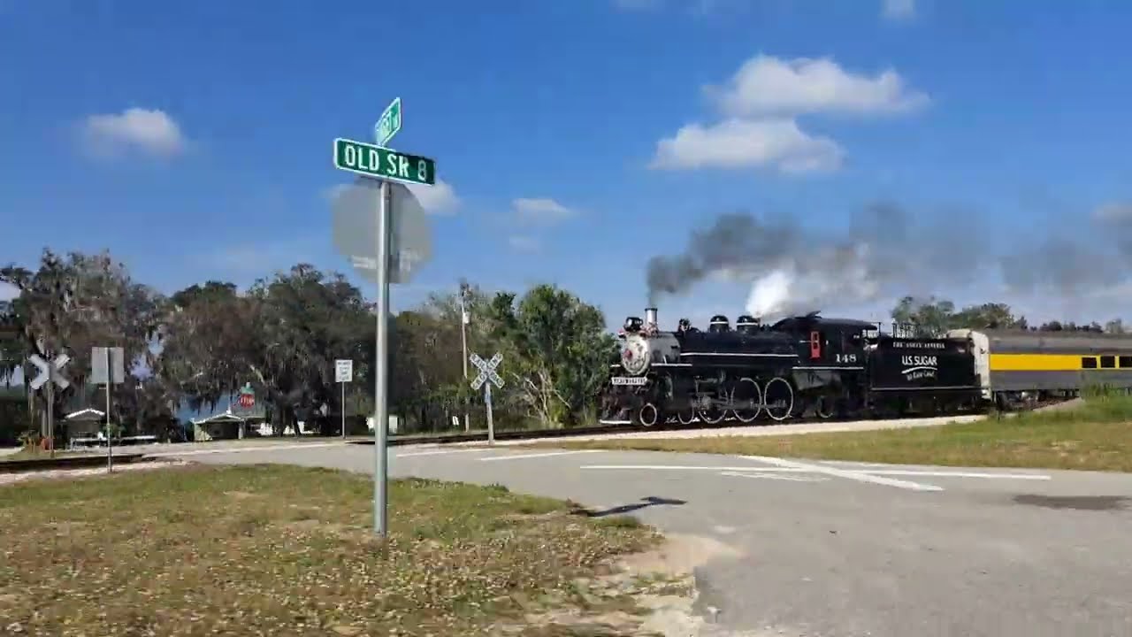 Florida Man tries to chase a Steam Engine