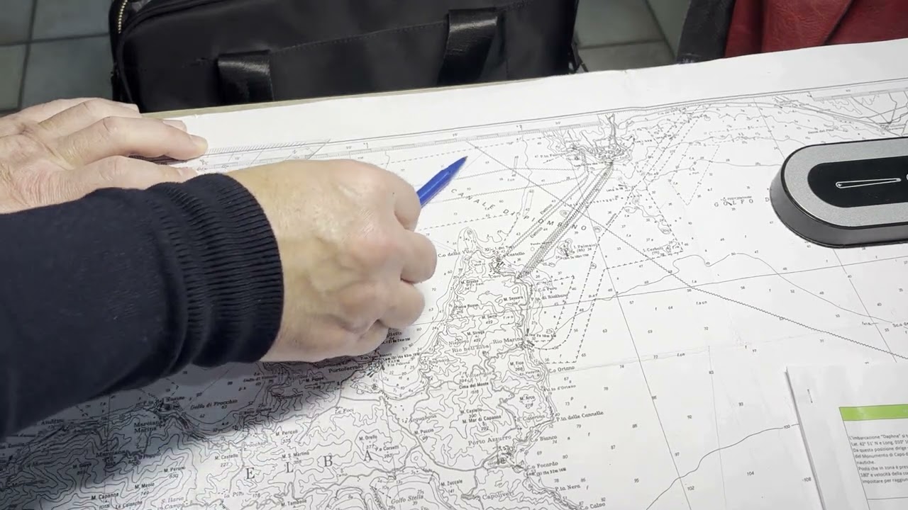 Patente Nautica ep.1 - Carteggio Oltre Mappa 5D - Correnti (esercizio 5.1.1-1)