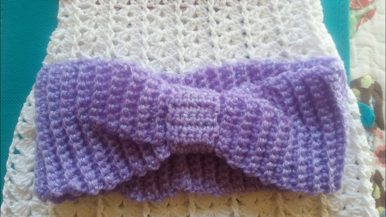 TURBANTE O DIADEMA A CROCHET