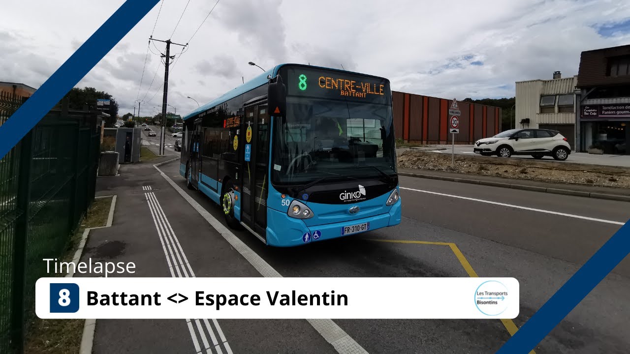 [Timelapse - Ginko] Ligne 8 - Battant / Espace Valentin