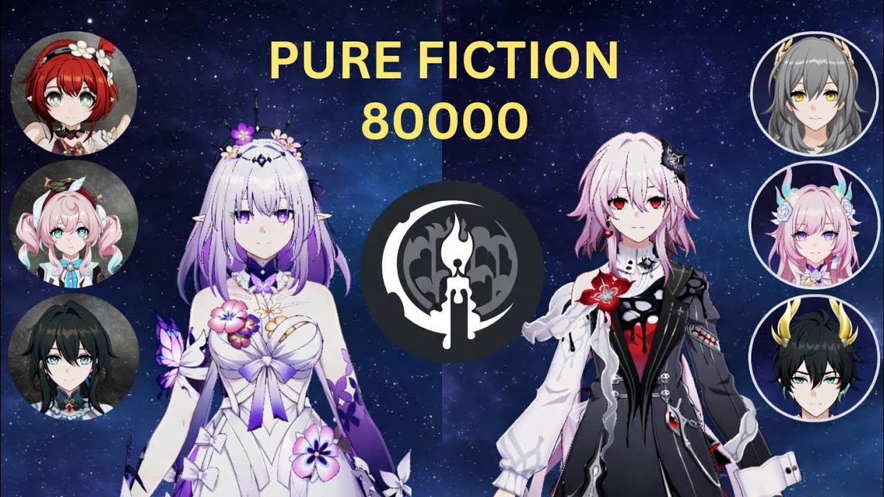 [ NEW PURE FICTION ] E0S1 CASTORICE | E0S2 EVERNIGHT . 80K POINT CLEAR HONKAI STAR RAIL