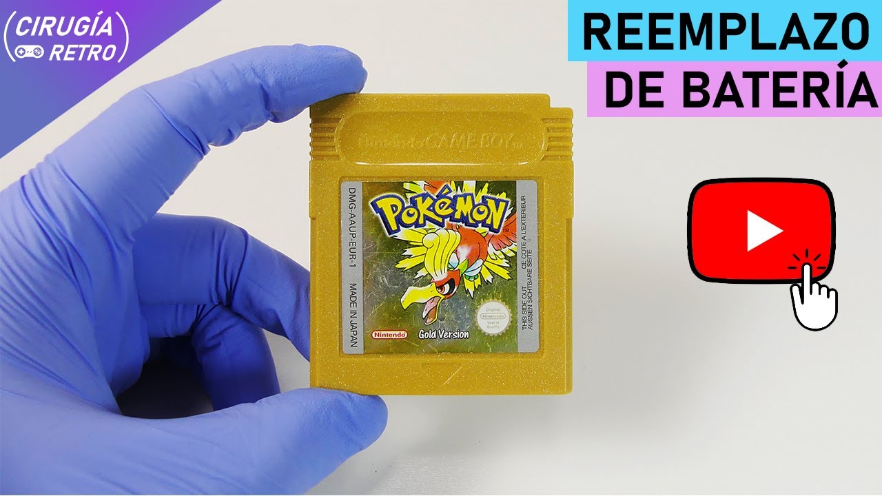 Pokemon Gold: Nueva batería, paso a paso / Gameboy / 4K
