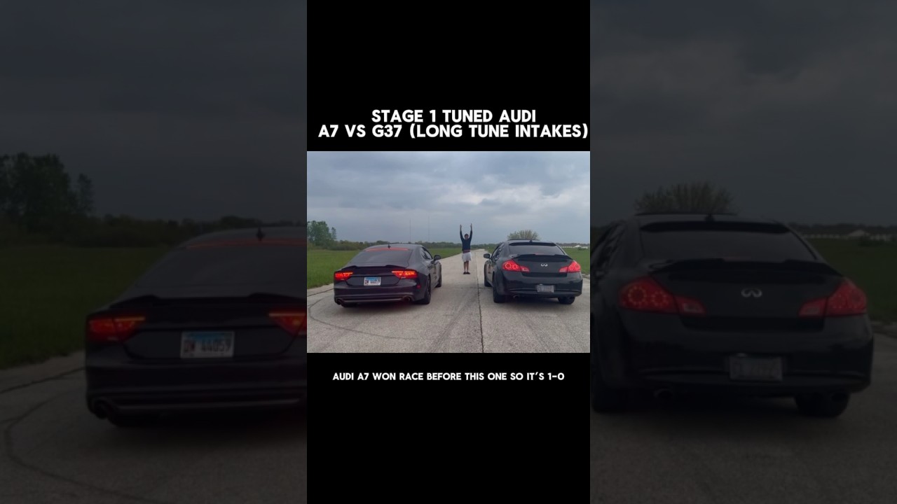 AUDI A7 с наддувом, тюнинг, этап 1, против G37