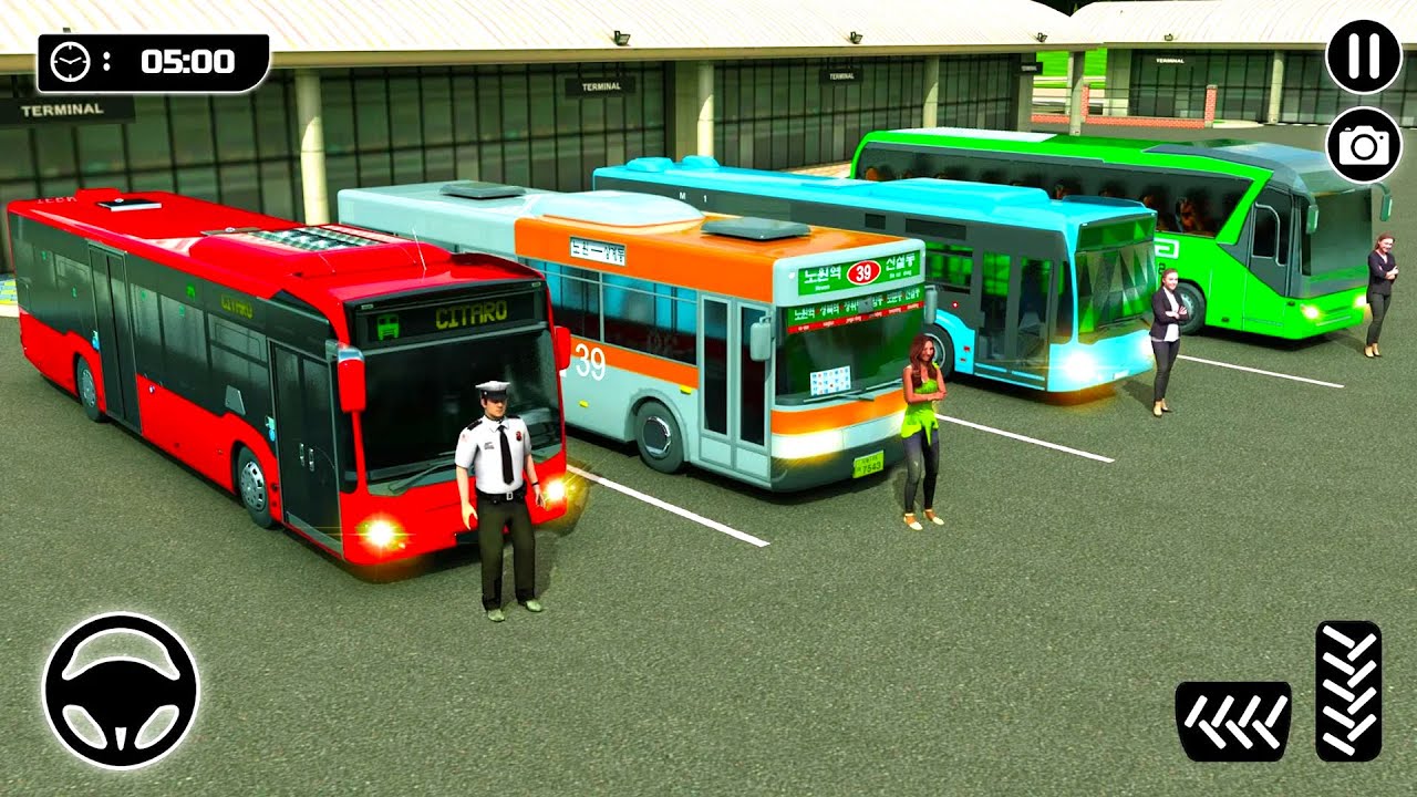 City Passenger Coach Bus Simulator: Bus Driving 3D #4 -Android Gameplay HD