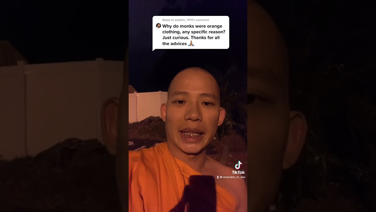 why monks wear orange? #buddhism #mindfulness #buddhist #spirituality #theravada #meditation #buddha
