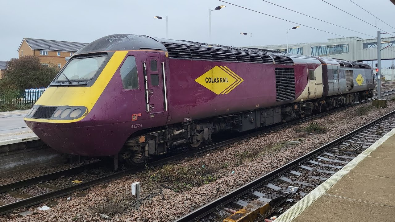 Colas Rail 43321 and 43274 at Peterborough 