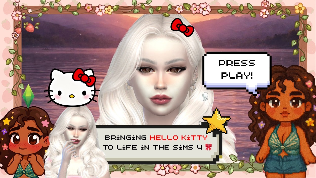 Bringing Hello Kitty to Life in The Sims 4 🎀 Cozy Lofi + Aesthetic Gameplay
