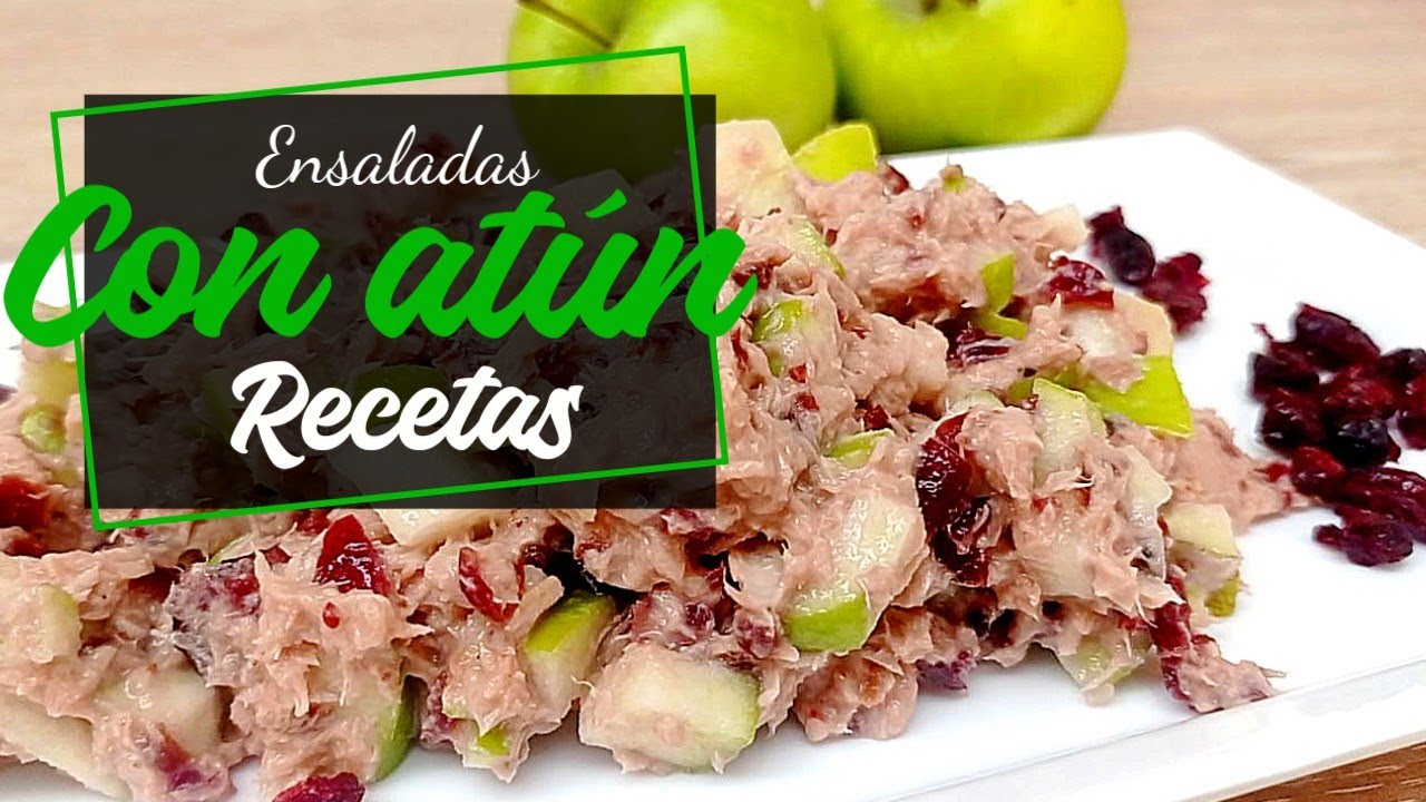 Exquisitas ensaladas con atún. !maneras saludables y deliciosas de alimentarte! 😍