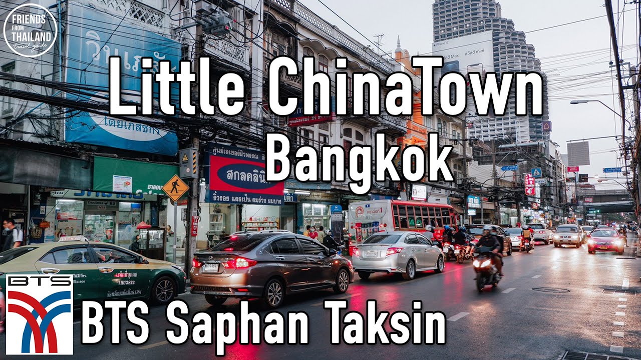 BTS Saphan Taksin Bangkok Chinatown for local | first road in Thailand