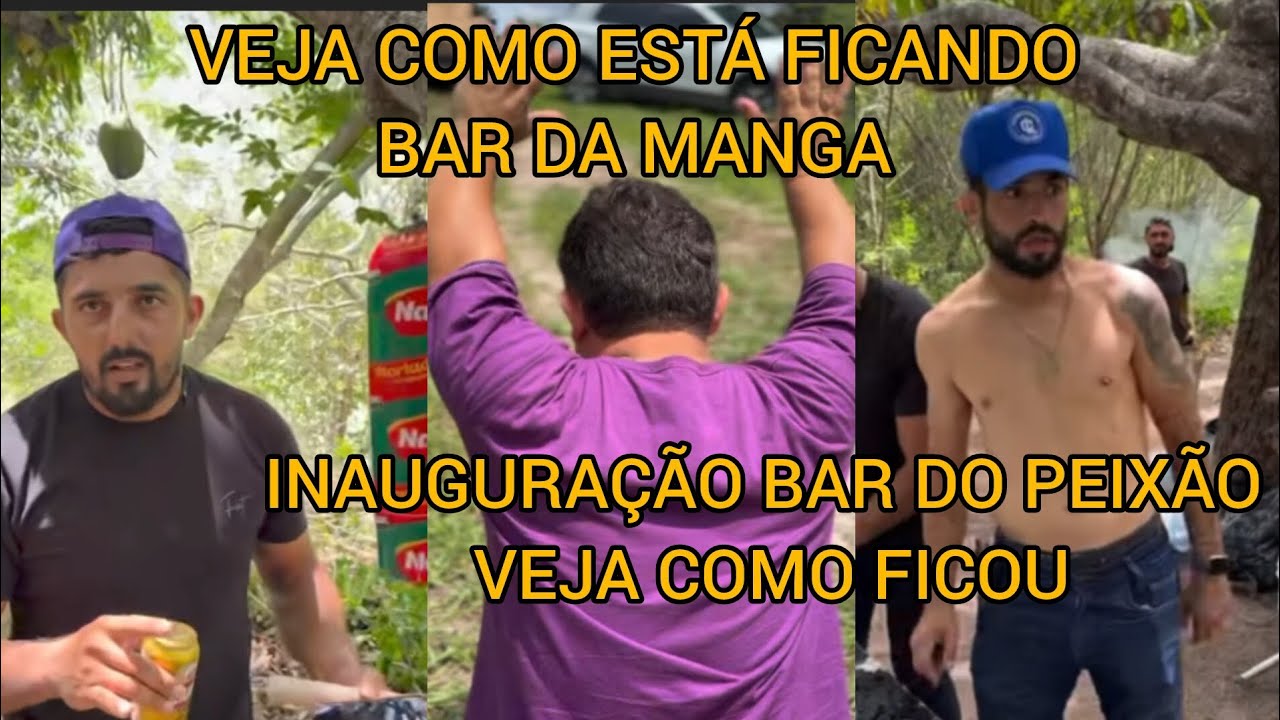 VEJA COMO TÁ FICANDO O BAR DA MANGA DO PEIXE DA LAMA VEJA RESENHA