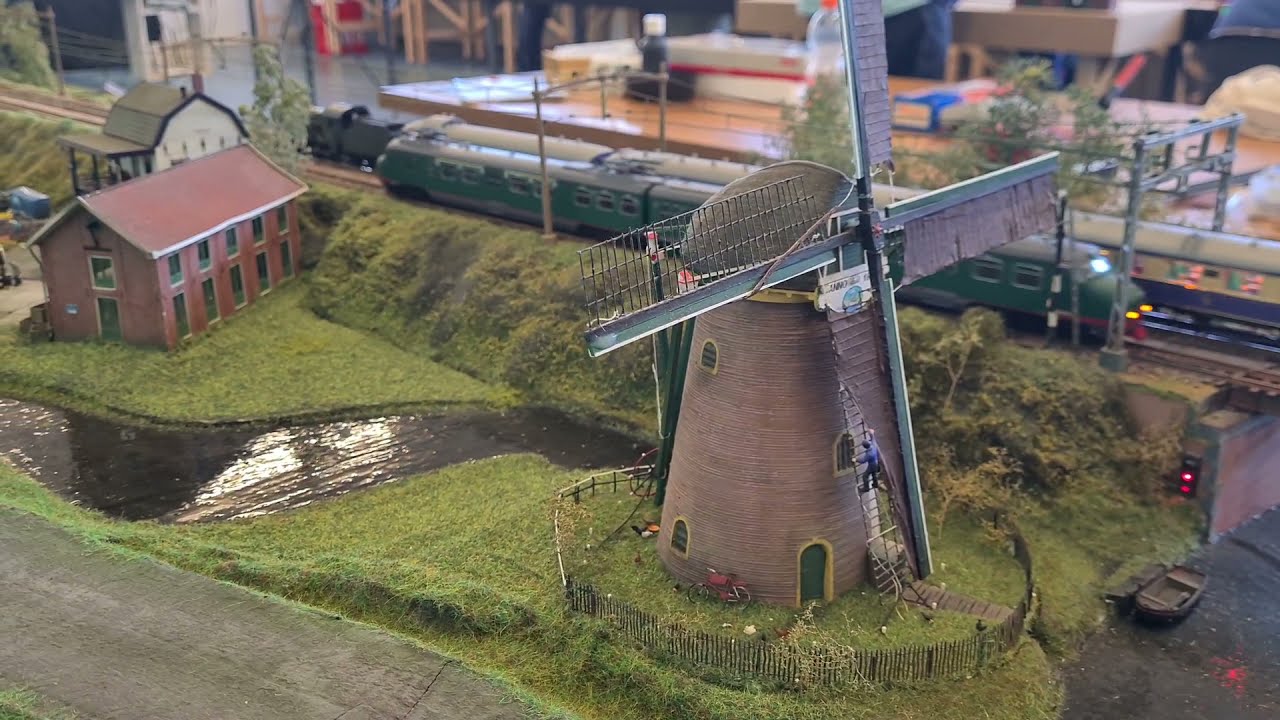 Modeltreinen in het Nederlands Transportmuseum in Nieuw Vennep.