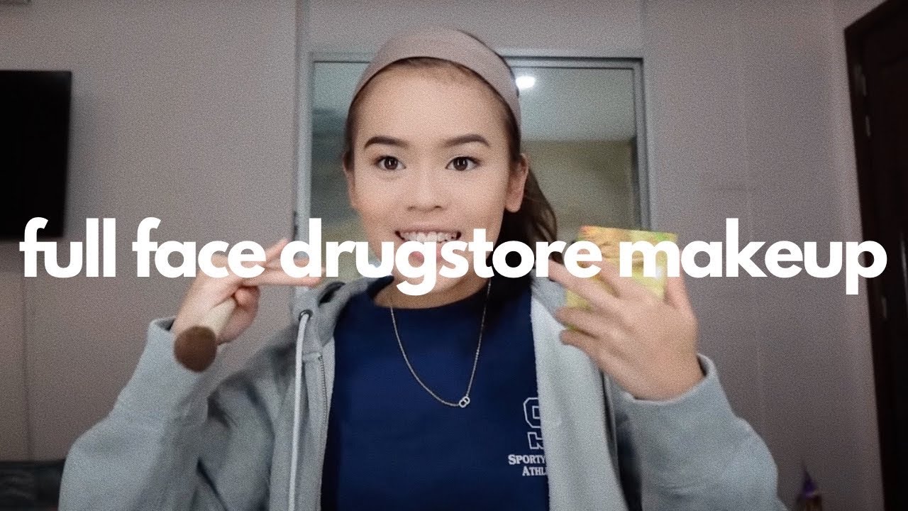 full face drugstore makeup 🥹💄