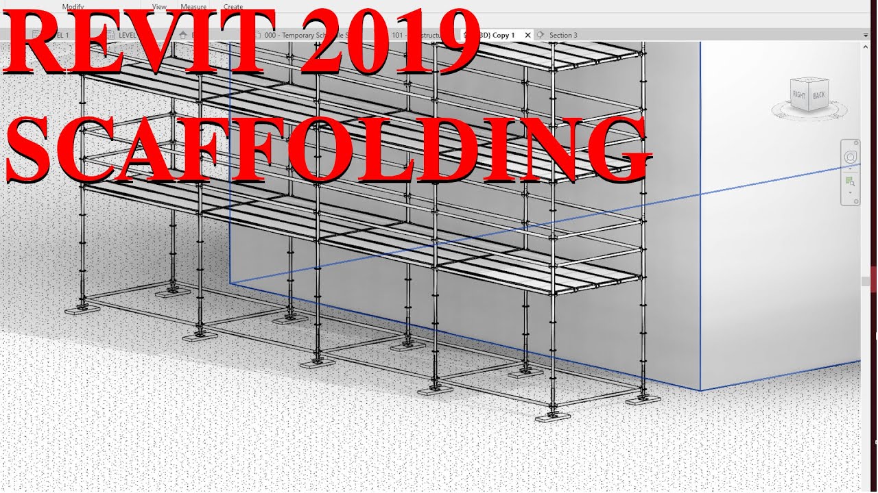 Autodesk Revit Advanced Scaffolding Drawing (BIM)