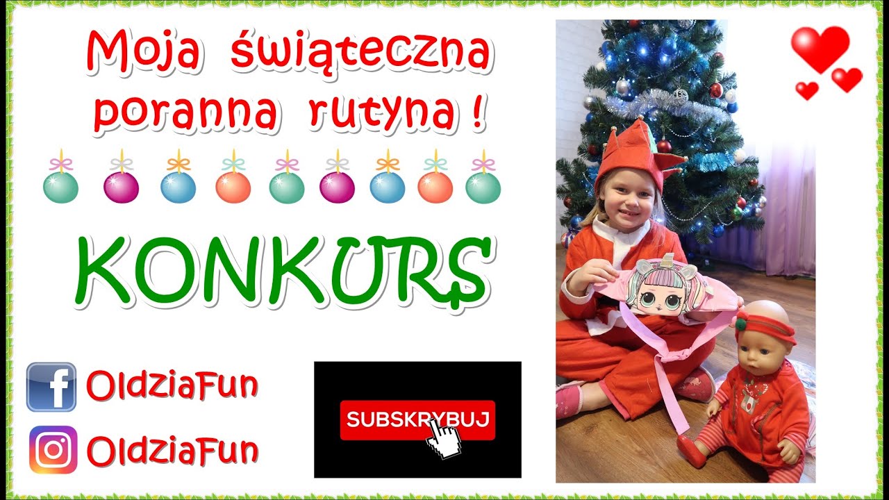 Moja poranna świąteczna rutyna 🎄 KONKURS L.O.L. Surprise 👱&zwj;♀️