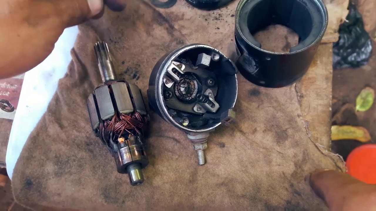 Como desmontar y desarmar el motor de arranque pulsar 180