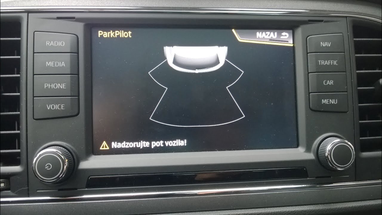 Seat Leon 3 - Park Pilot display activation   vključitev grafičnega prikaza parkiranja