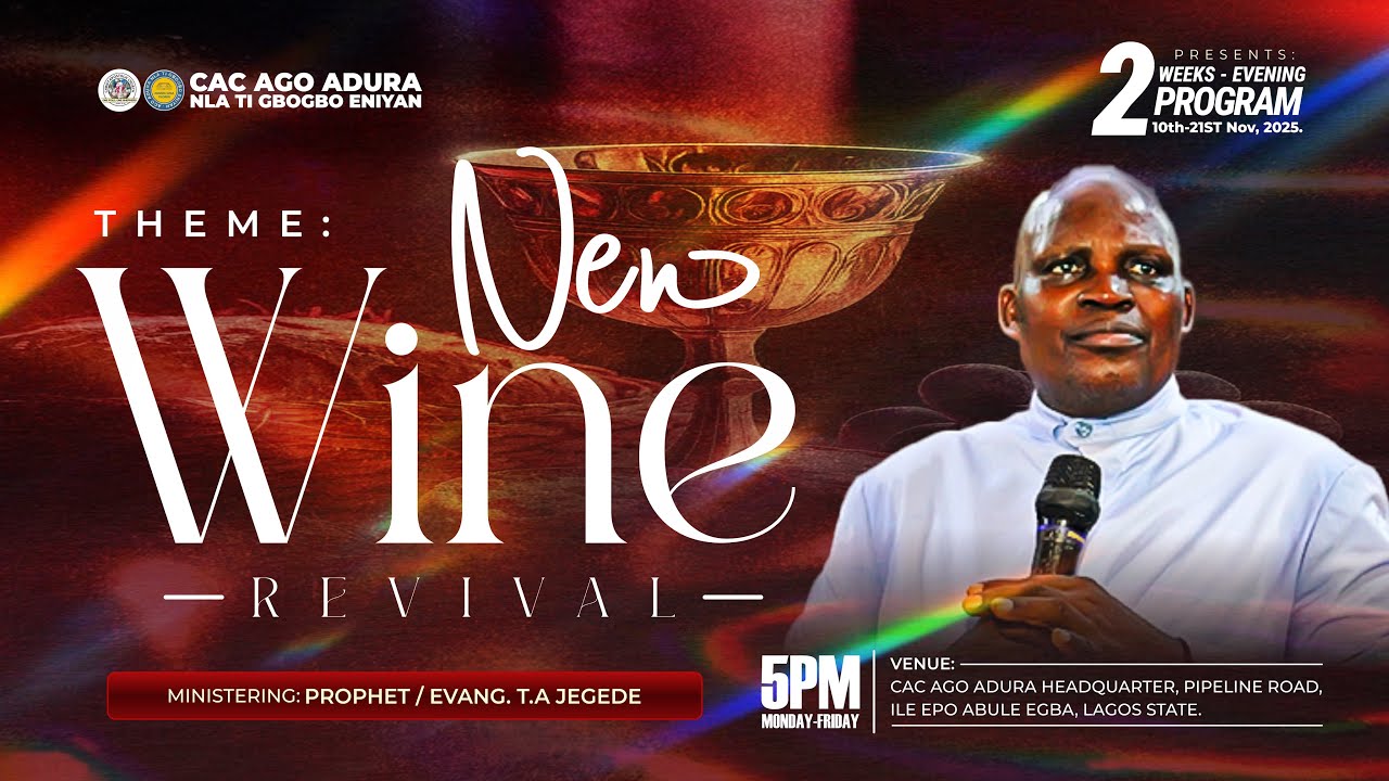 NEW WINE || 19 JANUARY 2026 || PROPHET T.A JEGEDE || CAC AGO ADURA
