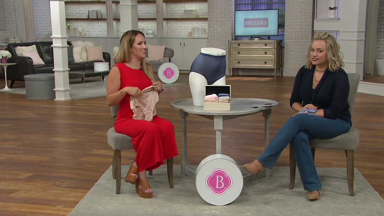 Breezies Set of 4 100% Nylon Full-Brief Panties on QVC