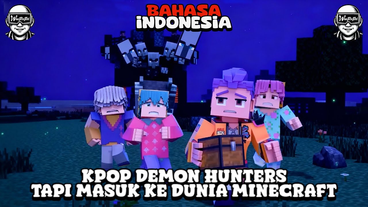DUBBING INDONESIA: KPOP DEMON HUNTERS TAPI MASUK KE DUNIA MINECRAFT - ANIMASI KPOP DEMON HUNTERS