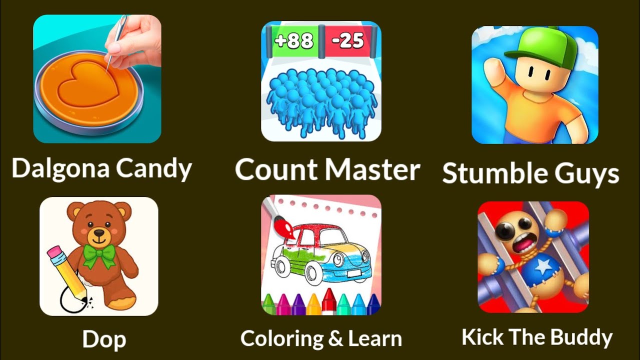 Count Master, DOP & Kick The Buddy | Crazy Fun Games Play
