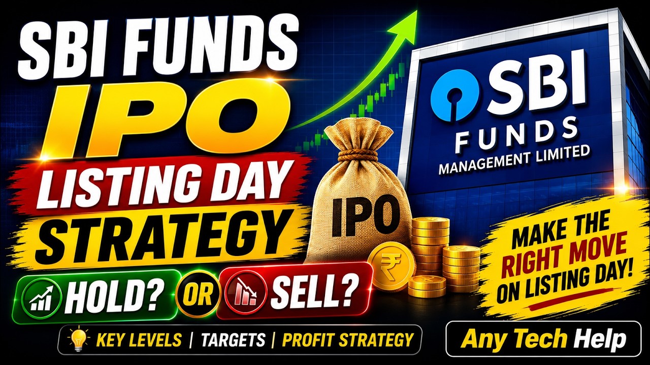 SBI Funds IPO Listing Day Strategy | SBI IPO Hold or Sell? | SBI IPO Target Price & Profit Booking