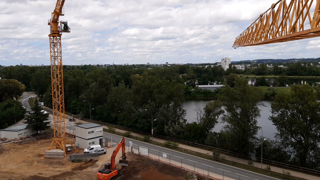 Grutier #grue &agrave; tour # mon nouveau chantier🏗🏗