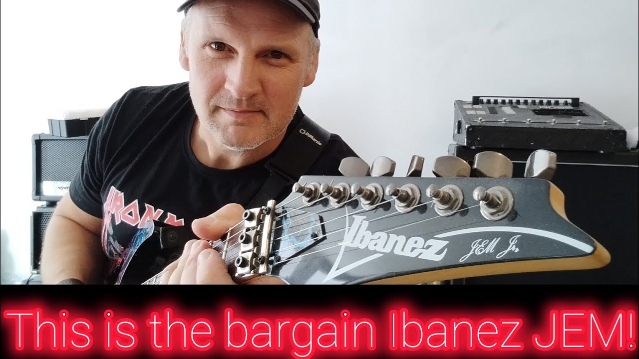 Why the Korean Ibanez JEM 555 is the best value Ibanez JEM to buy.Dimarzio Evolution pickups & more