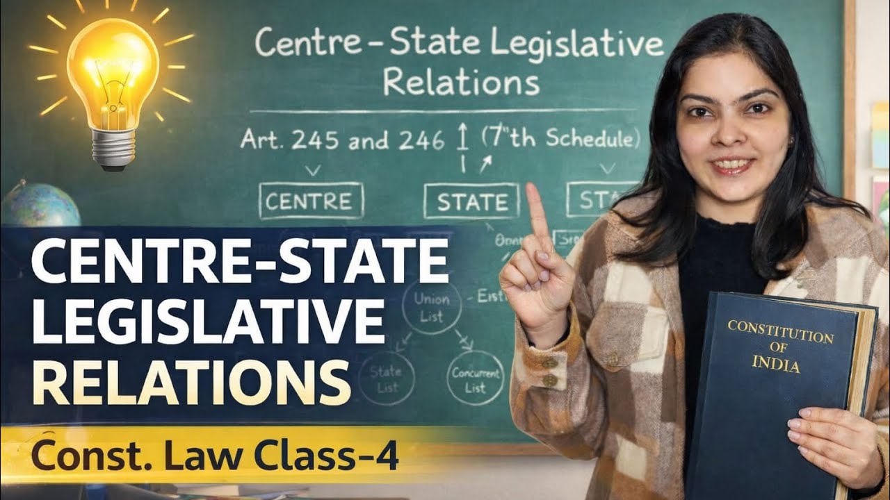Centre-State Legislative Relations
