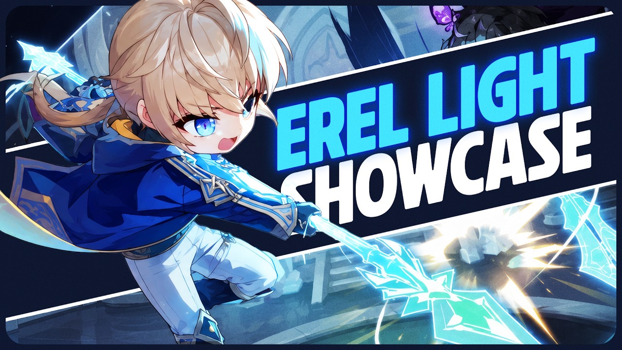 EREL LIGHT Showcase | All skills, Combos, Link Skills, Legion Block & More!