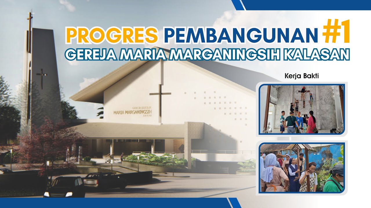 PROGRES PEMBANGUNAN GEREJA KALASAN #1 - KERJA BAKTI & MISA PERDANA