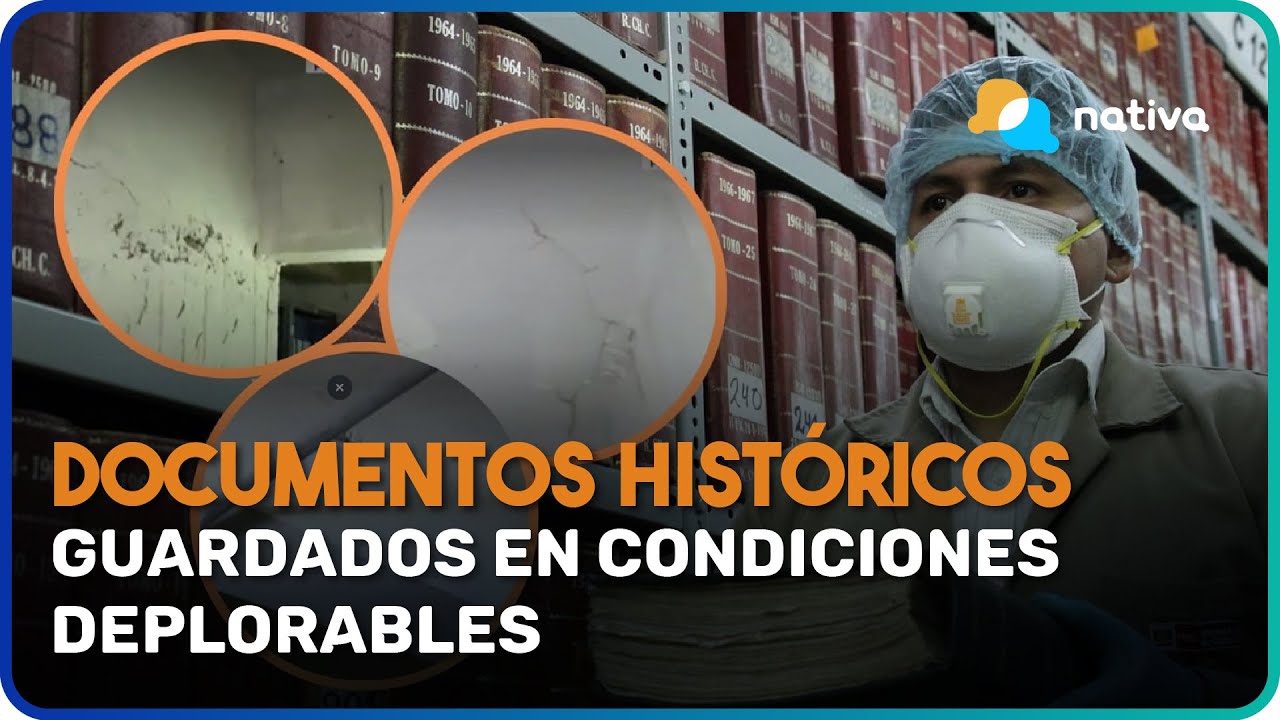🚨 Documentos hist&oacute;ricos guardados en condiciones deplorables