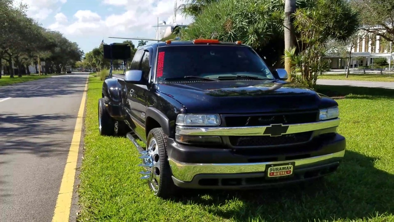 2001 chewy  silverado  duramax  diesel on semi wheels