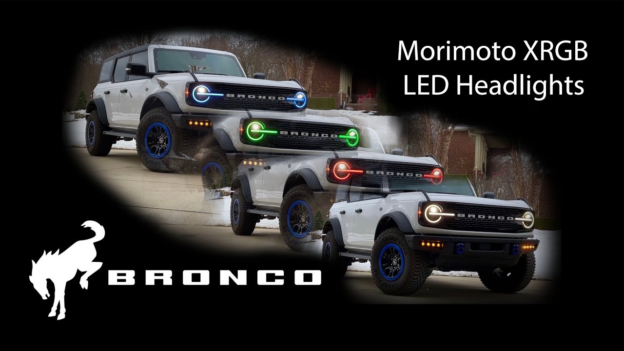 Morimoto XRGB LED Headlights Install 6th-Gen Ford Bronco / Comparison / Demo