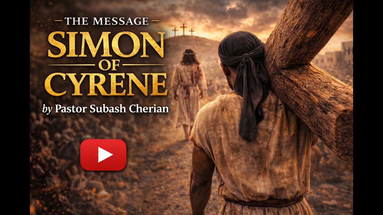 Simon of Cyrene —a passerby by Ps. Subash Cherian |  March 15, 2026