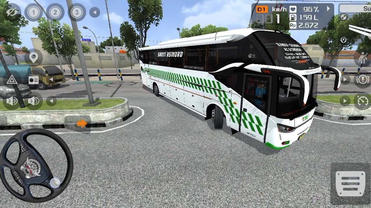 AMAZING BUS FERRY CROSSING & TWO-LANE ROAD DRIVE | PART ONE – BUS SIMULATOR INDONESIA