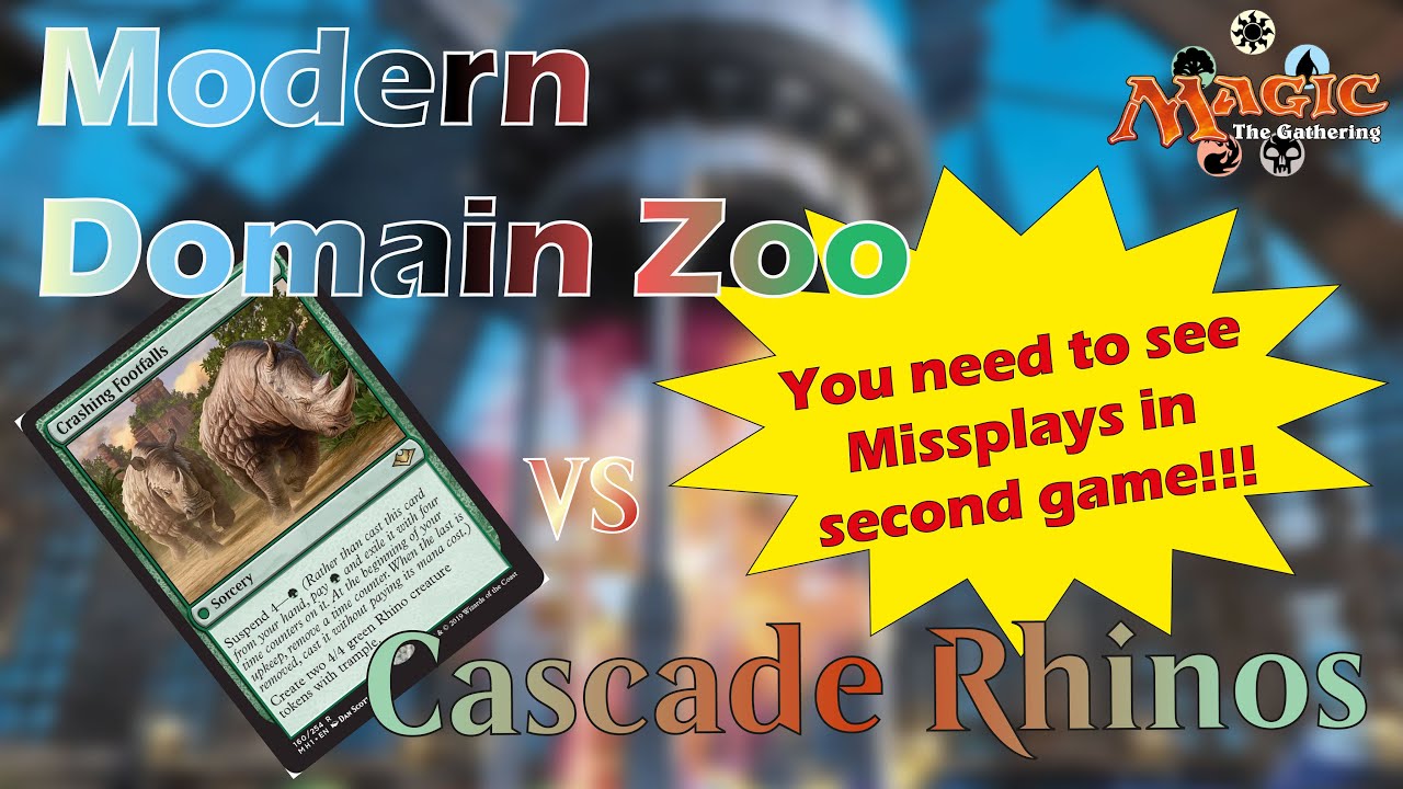 Domain Zoo vs Cascade Rhinos – Modern MTGO League Match #3 | Gameplay & Tips