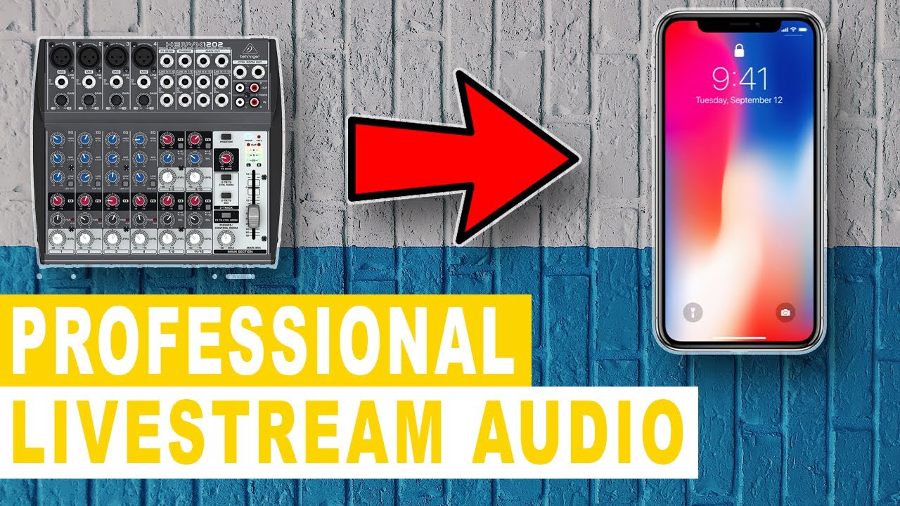 Send audio from mixer directly to your phone for live streams