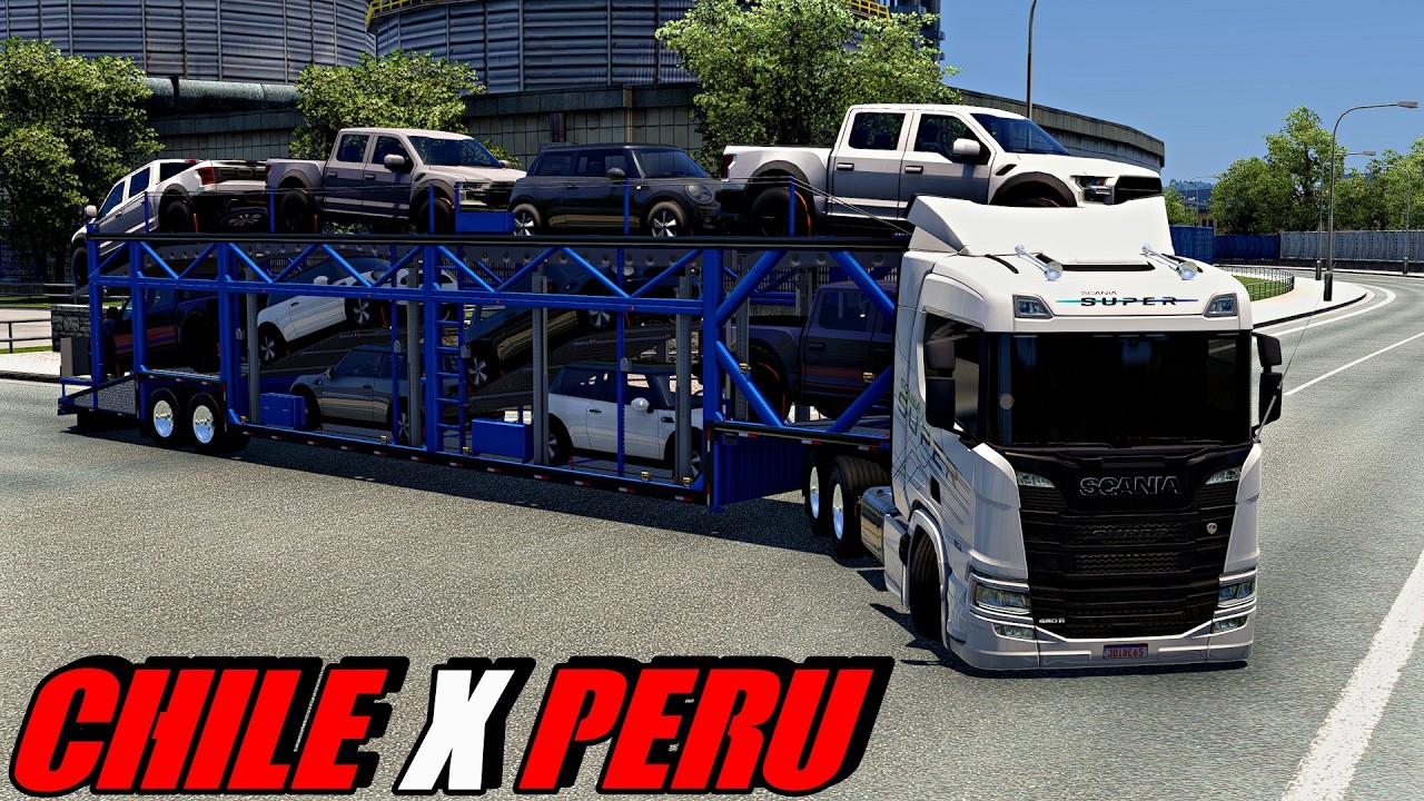 🔴LIVE ON🔴 CONVOY SIMULADO! CHILE X PERU - CARGA DE CAMIONETAS Y AUTOS - MAPA EAA ETS2 MODS 1.57