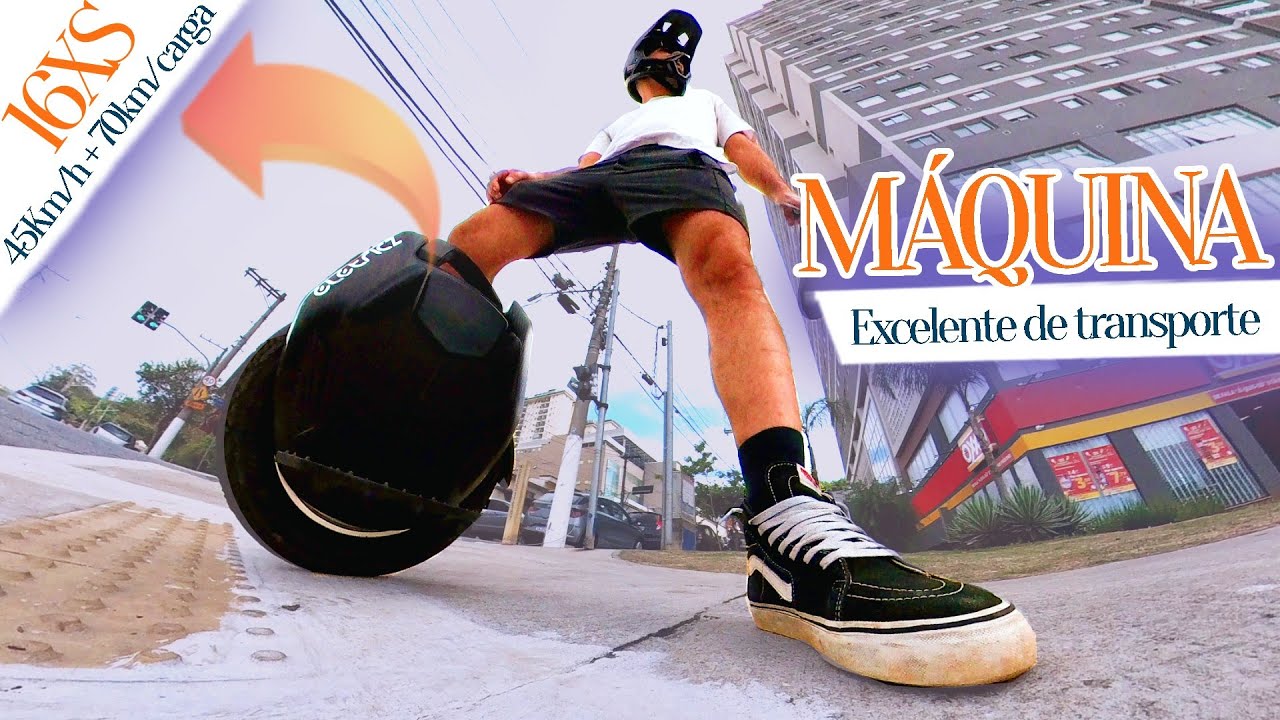 MÁQUINA DE TRANSPORTE URBANO Monociclo elétrico KS 16XS é completo para a sua proposta de transporte
