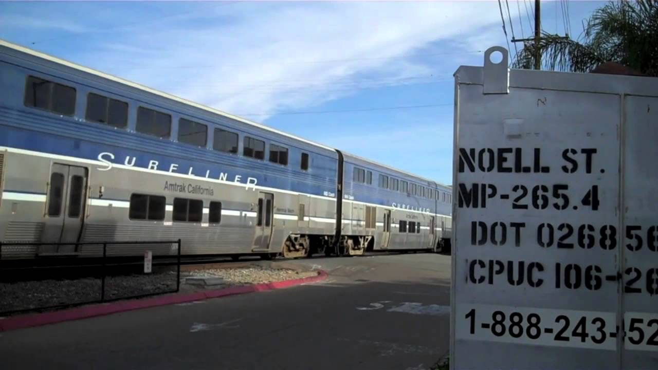 Amtrak Trains in Southern California featuring P42DC #1, Nov & Dec 2013