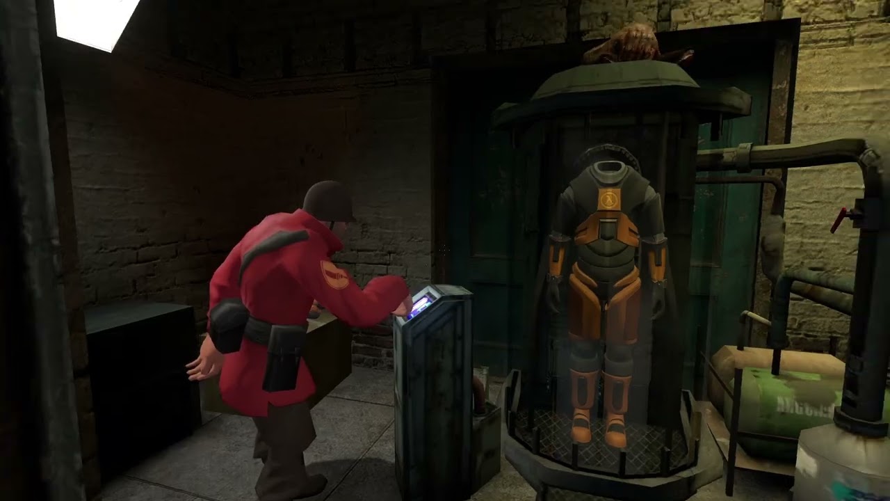 Сцена в лаборатории медика в Half-Life 2.