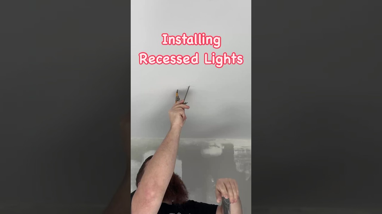 Installing recessed lights in my freshly finished ceiling 