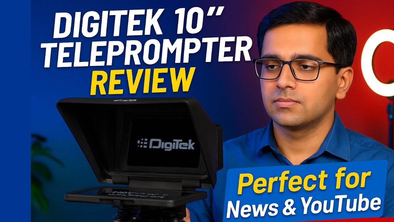 मोदी जी करते है इस का इतेमाल | Best Budget Teleprompter? Digitek 10 Inch Full Review