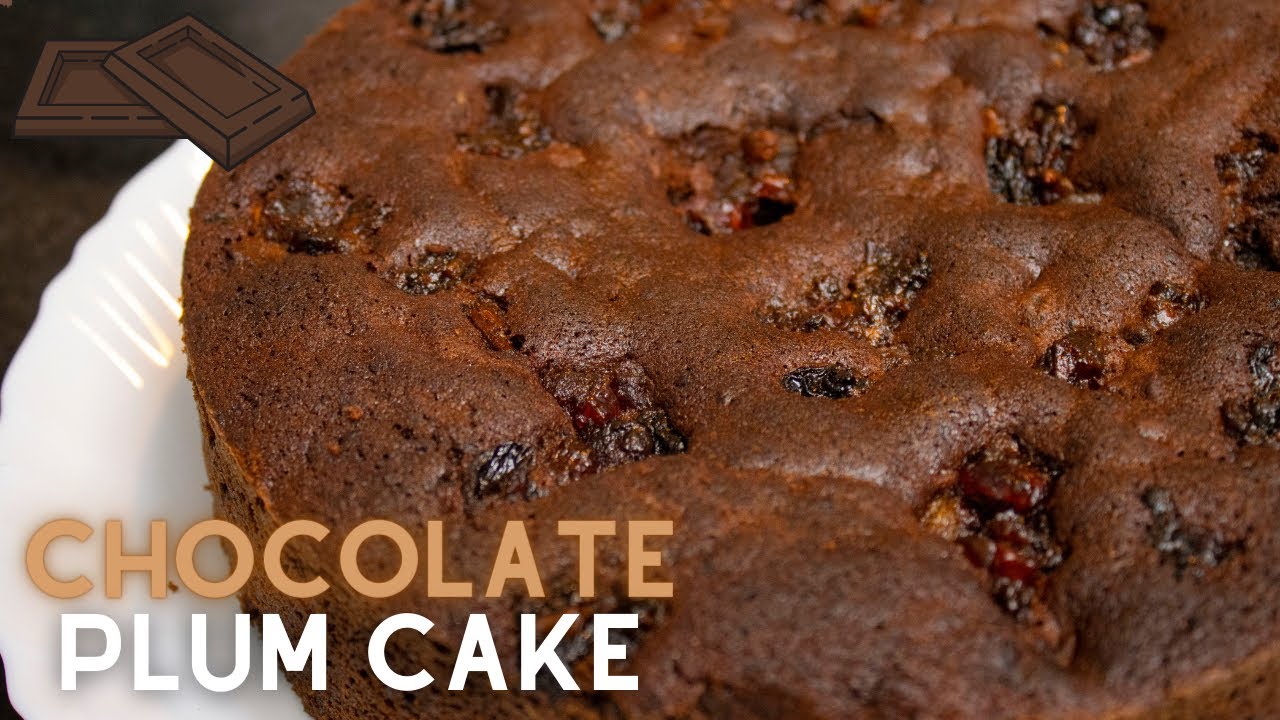 how to make CHOCOLATE PLUM cake recipe in Malayalam special Christmas CHOCOLATE FRUIT CAKE