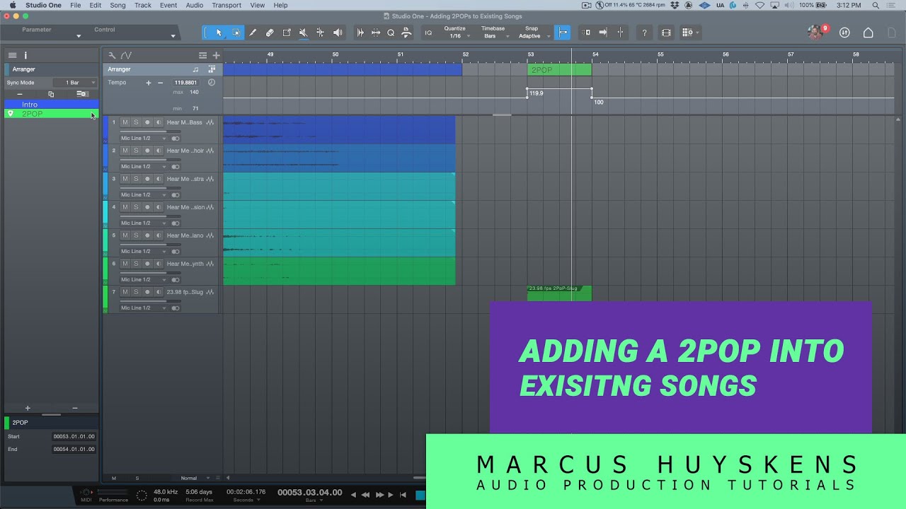 How to Easily Insert a 2POP Into an Existing Song