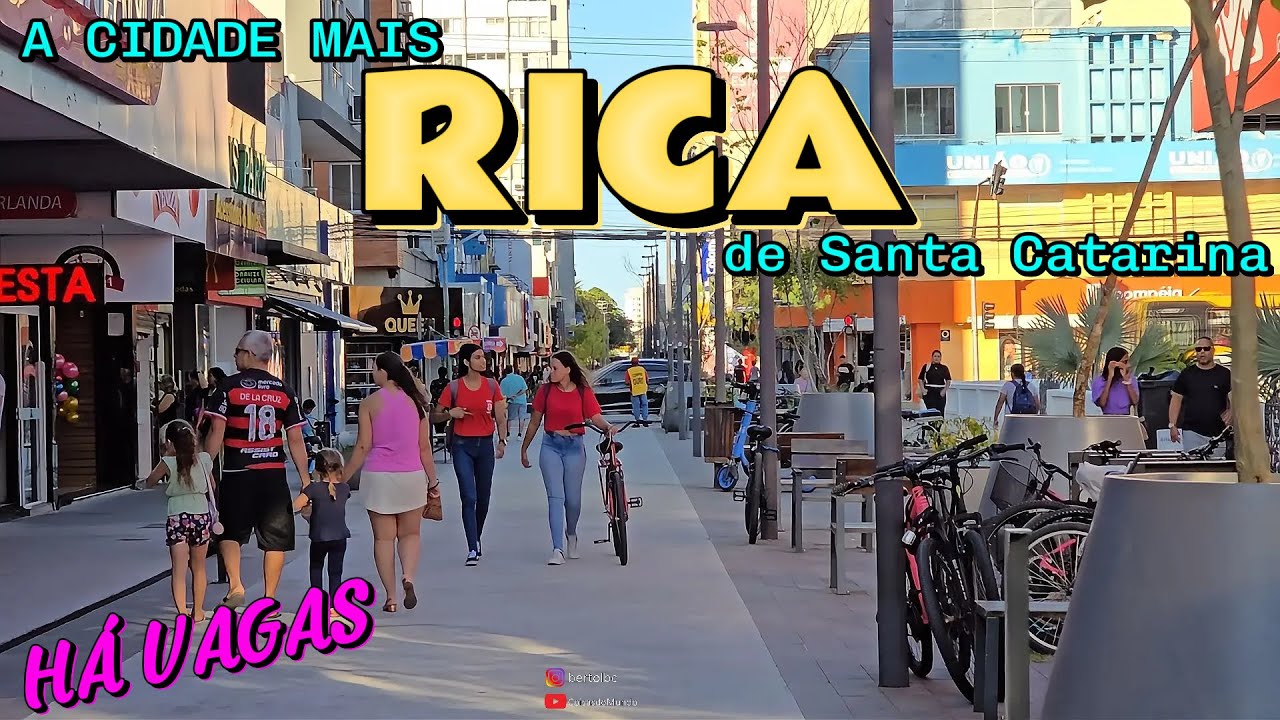 Cidade RICA de Santa Catarina é 
