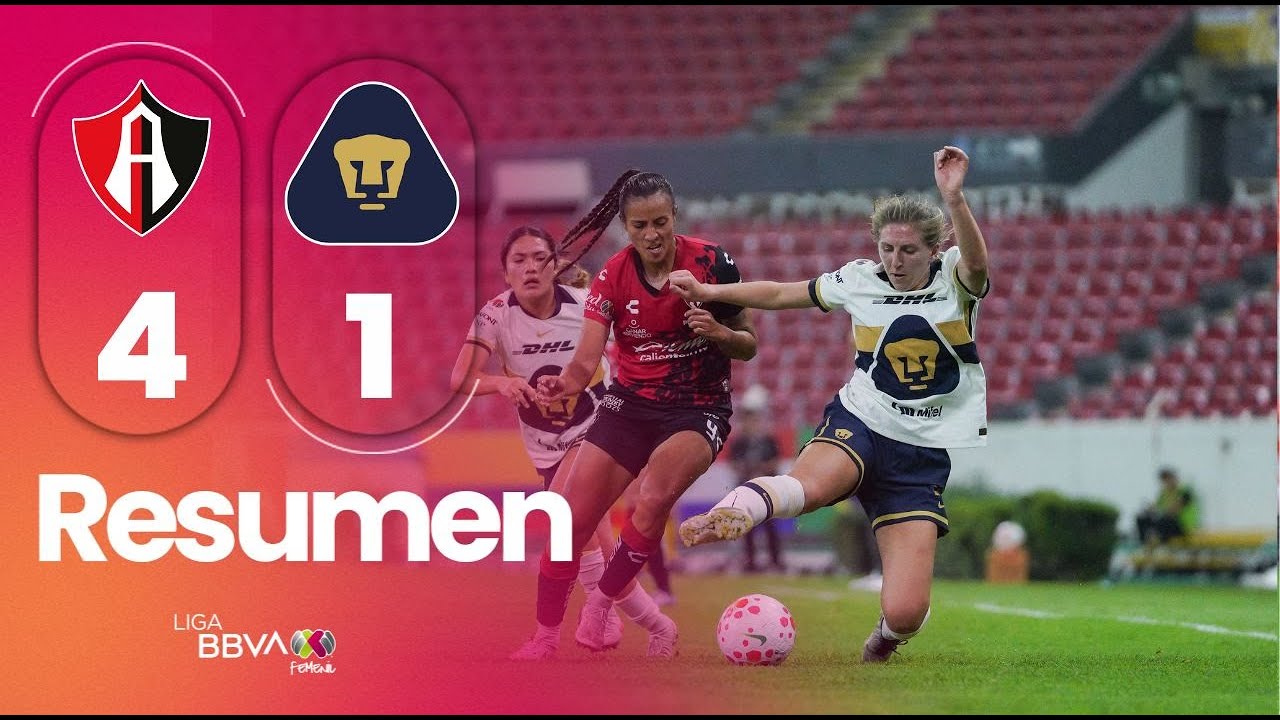 ATLAS 4 - 1 PUMAS | Goleada rojinegra en el Jalisco