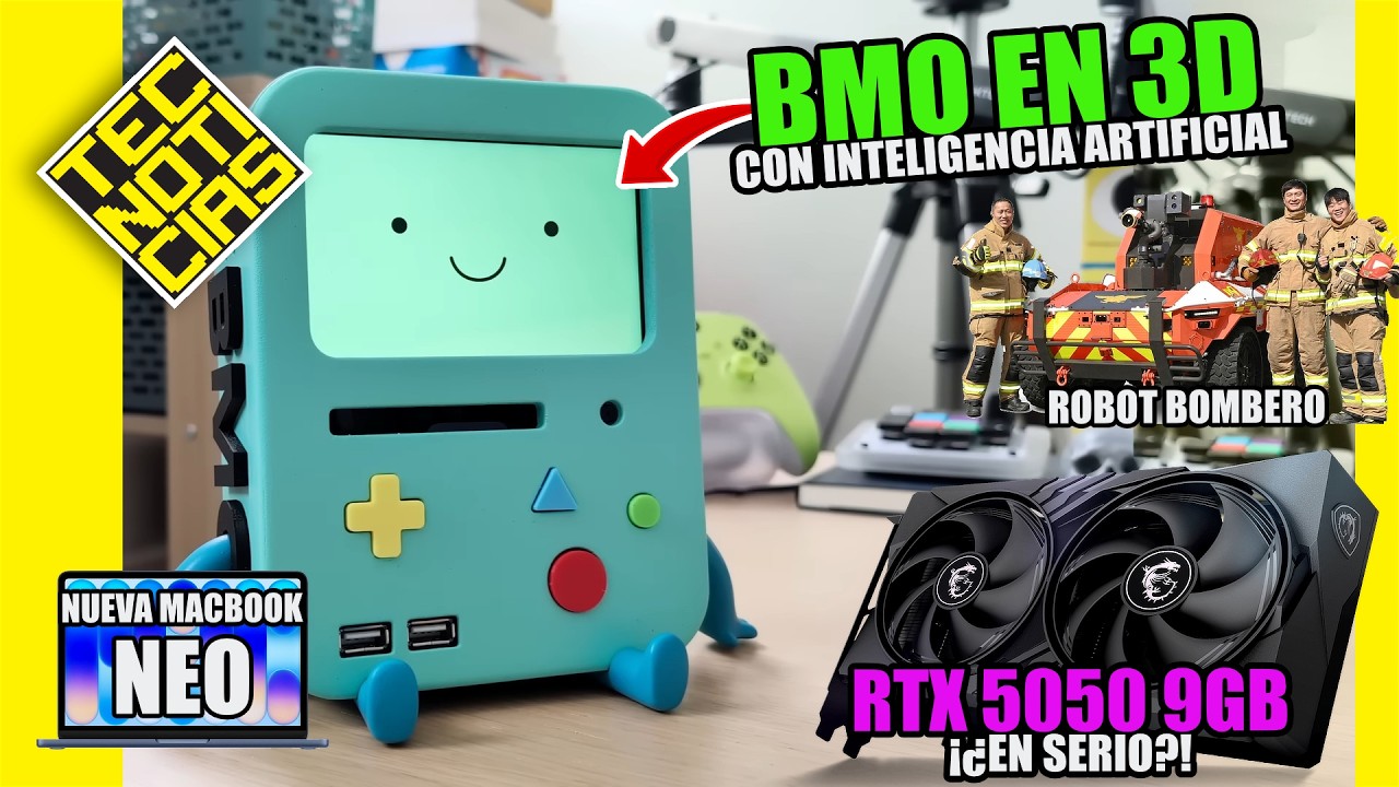 ¡¿RTX 5050 de 9GB?!, ¡Nueva Macbook! ¡BMO en la vida real!- TECNOTICIAS