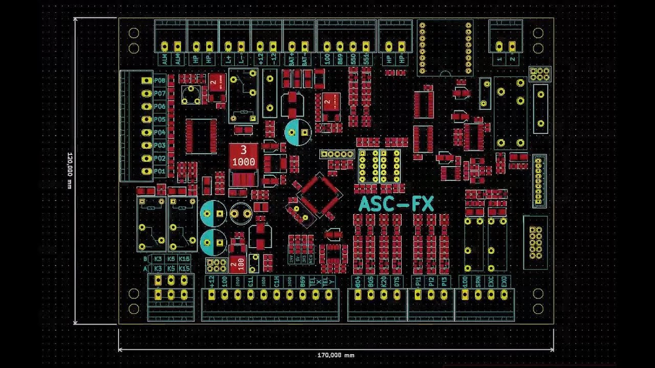 Kicad Timelapse (ASC-FX Footprint Placement)